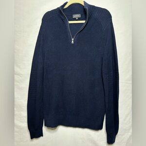 Express men’s navy 1/4 zip sweater